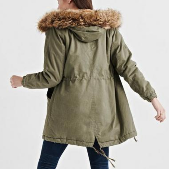 Lucky Brand Jackets & Blazers - Lucky Brand Faux Fur Hooded Parka